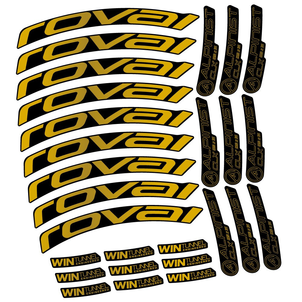 Roval Alpinist CLX Disc 33 Pegatinas en vinilo adhesivo Llanta Carretera (13)