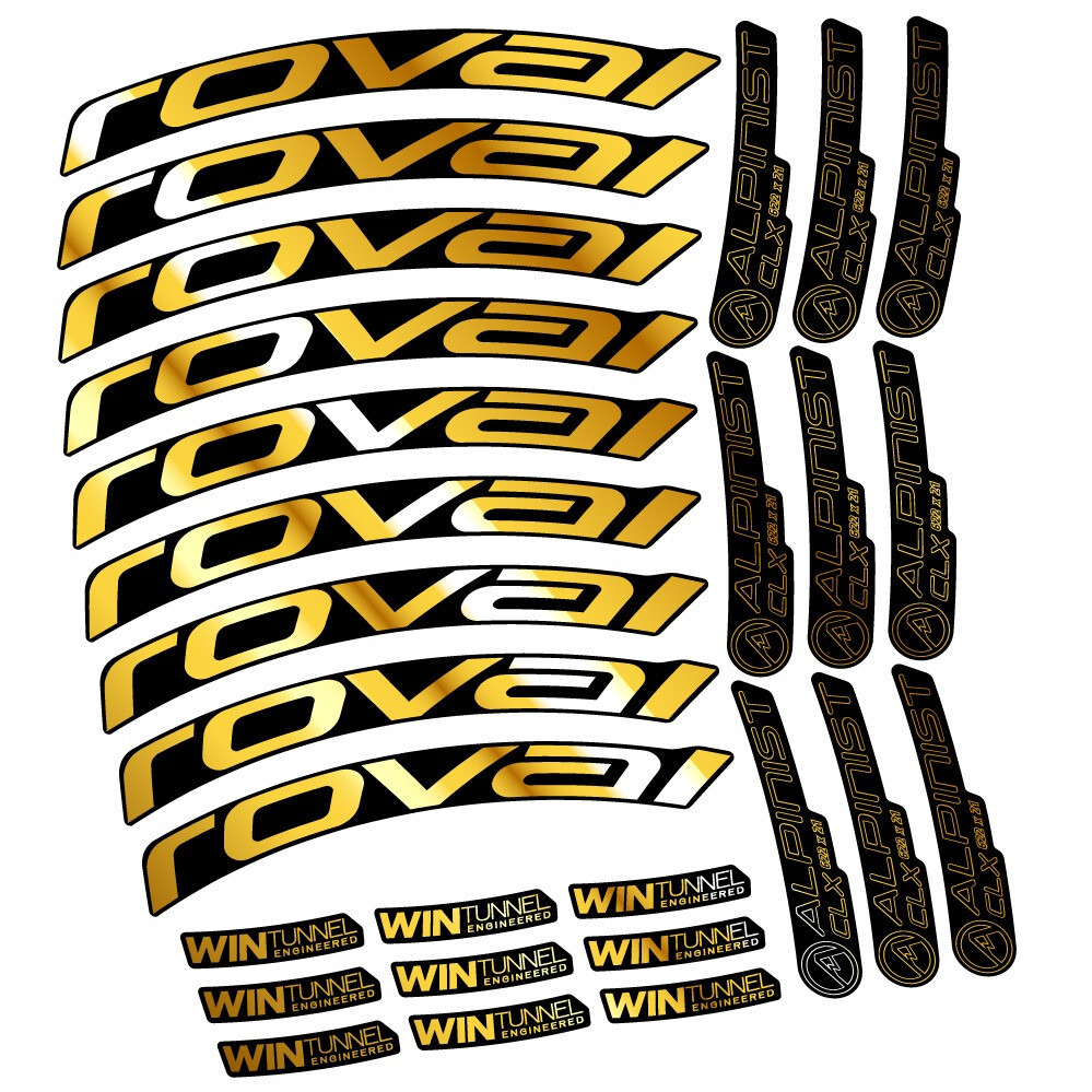 Roval Alpinist CLX Disc 33 Pegatinas en vinilo adhesivo Llanta Carretera (14)