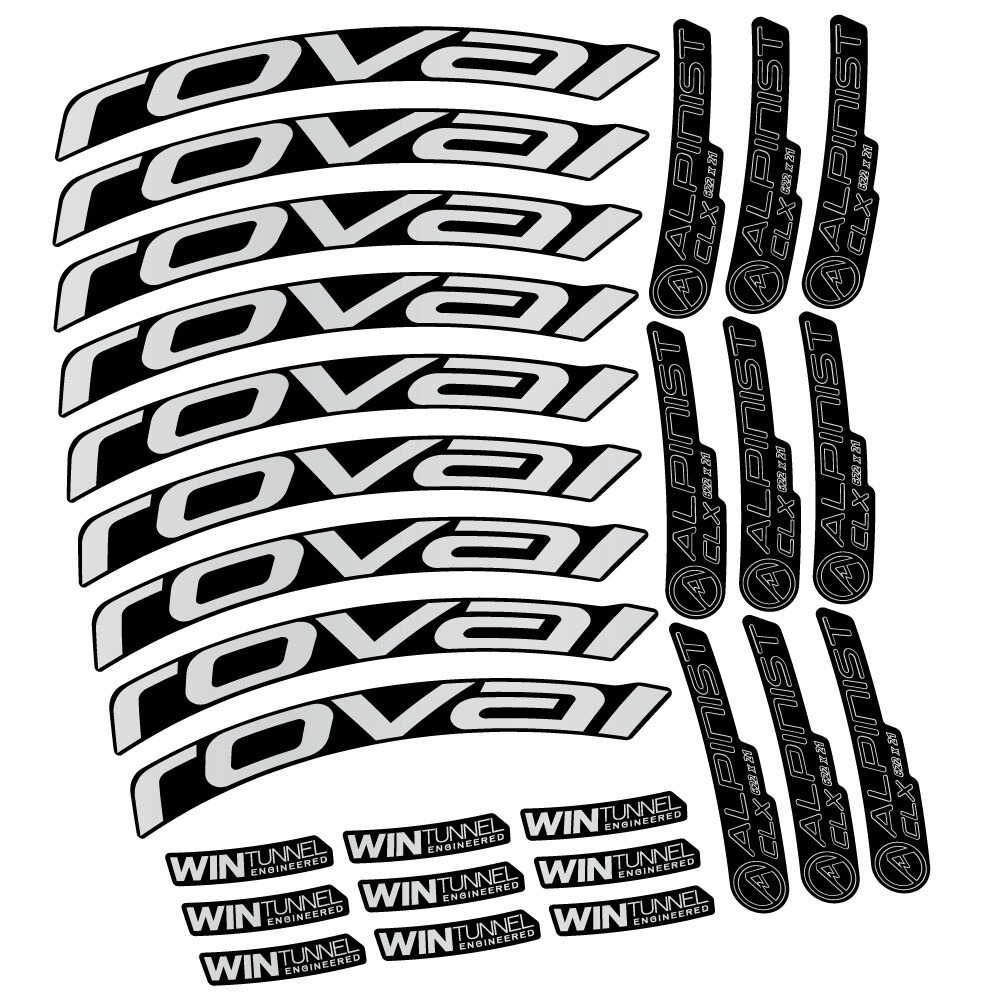 Roval Alpinist CLX Disc 33 Pegatinas en vinilo adhesivo Llanta Carretera (15)