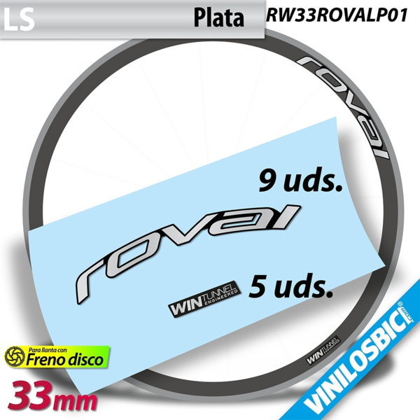 Roval Alpinist CLX Disc 33 Pegatinas en vinilo adhesivo llantas (3)