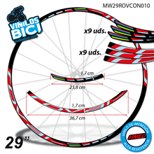 Pegatinas en vinilo adhesivo Compatible con llantas Roval Control WC 29" vinilos