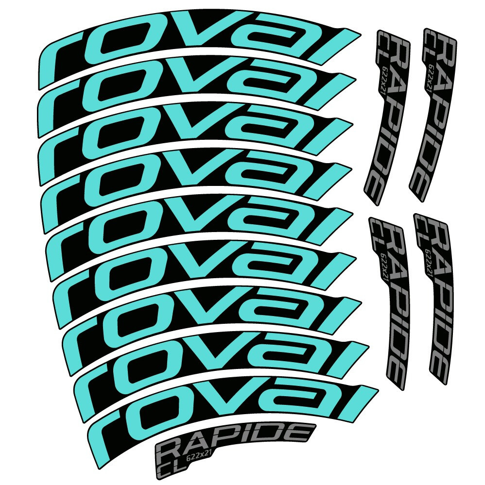 Roval Rapide CL Pegatinas en vinilo adhesivo Llanta Carretera (22)