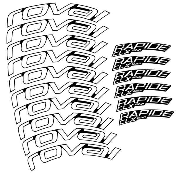Roval Rapide CLX 2 Pegatinas en vinilo adhesivo Llantas perfil 51+60mm (1)