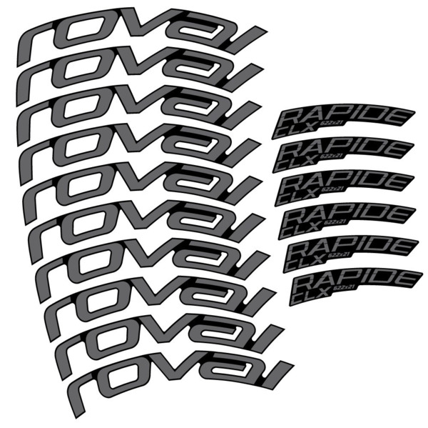Roval Rapide CLX 2 Pegatinas en vinilo adhesivo Llantas perfil 51+60mm (7)