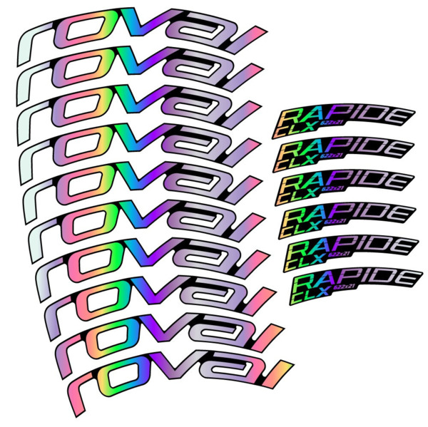 Roval Rapide CLX 2 Pegatinas en vinilo adhesivo Llantas perfil 51+60mm (8)