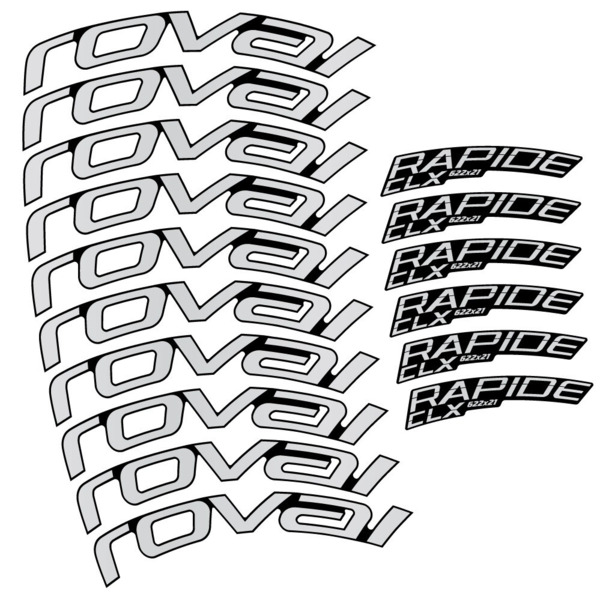 Roval Rapide CLX 2 Pegatinas en vinilo adhesivo Llantas perfil 51+60mm (15)
