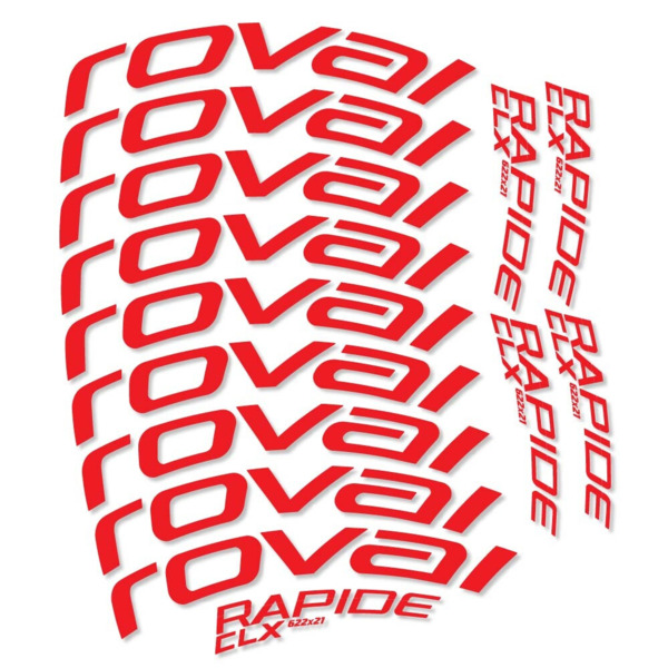 Roval Rapide CLX Pegatinas en vinilo adhesivo Llanta Carretera 50mm (19)