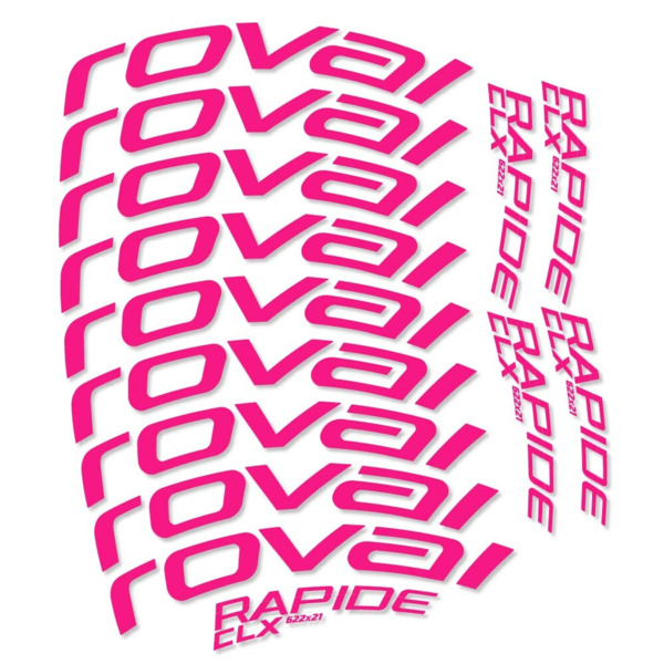 Roval Rapide CLX Pegatinas en vinilo adhesivo Llanta Carretera 50mm (21)
