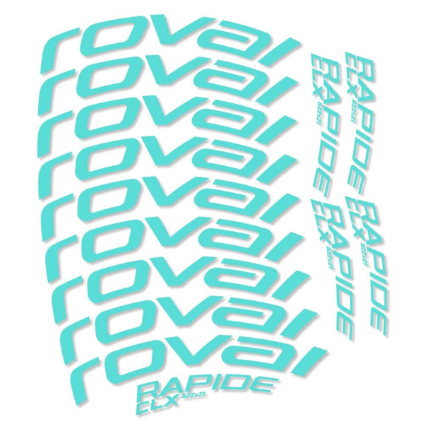 Roval Rapide CLX Pegatinas en vinilo adhesivo Llanta Carretera 50mm (22)