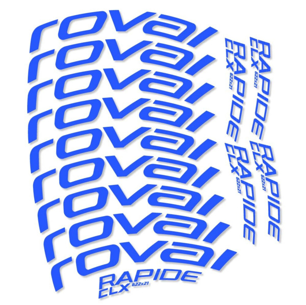 Roval Rapide CLX Pegatinas en vinilo adhesivo Llanta Carretera 50mm (5)