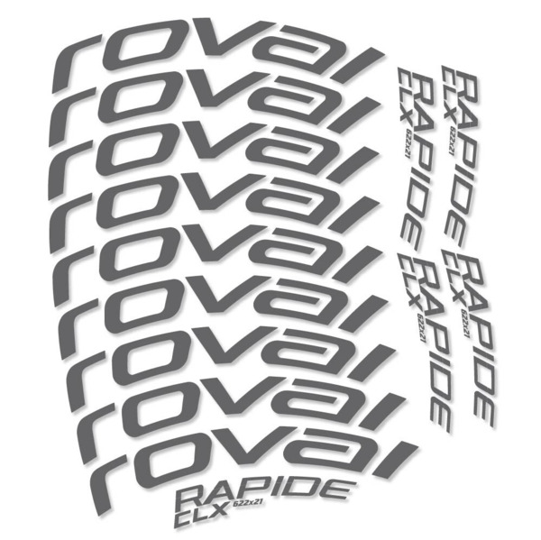 Roval Rapide CLX Pegatinas en vinilo adhesivo Llanta Carretera 50mm (7)