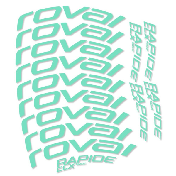 Roval Rapide CLX Pegatinas en vinilo adhesivo Llanta Carretera 50mm (9)