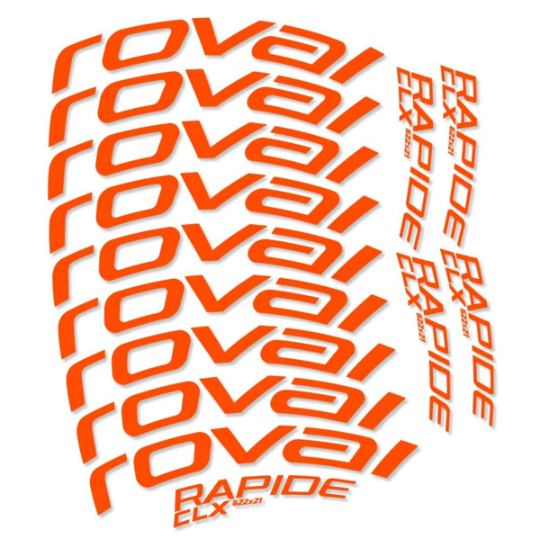 Roval Rapide CLX Pegatinas en vinilo adhesivo Llanta Carretera 50mm (10)