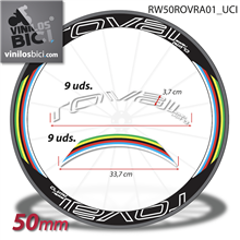 Roval Rapide vinilos adhesivos llanta perfil 50mm