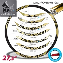 Pegatinas en vinilo adhesivo Compatible con llantas Roval Traverse 27,5"