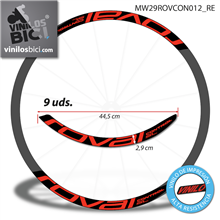 Pegatinas en vinilo adhesivo Compatible con llantas Roval Control SL 29" vinilos