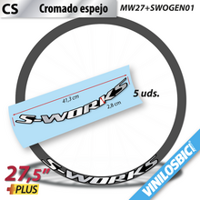 Llantas S-Works pegatinas vinilo adhesivo llantas 27,5 + sworks