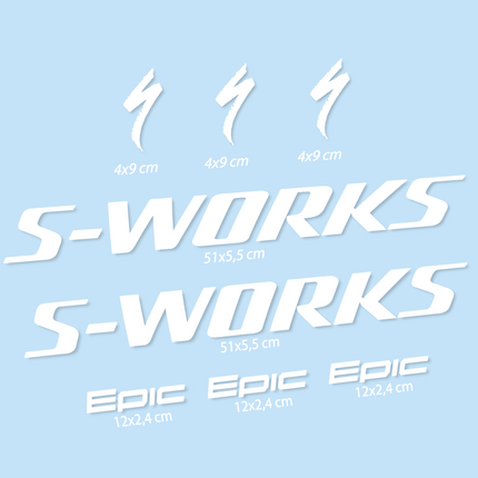 Pegatinas para Specialized Epic S-Works en vinilo adhesivo stickers graphics calcas adesivi autocollants