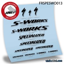 Pegatinas en vinilo adhesivo compatibles con cuadro Specialized S-Works