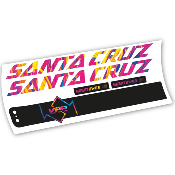 Santa Cruz Megatower CC 2020 Pegatinas en vinilo adhesivo Cuadro (16)
