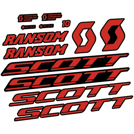 Pegatinas para Cuadro Scott Ransom e-ride 920 2023 en vinilo adhesivo stickers graphics calcas adesivi autocollants