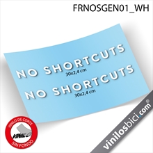 Scott NO SHORTCUTS pegatinas vinilo adhesivo cuadro