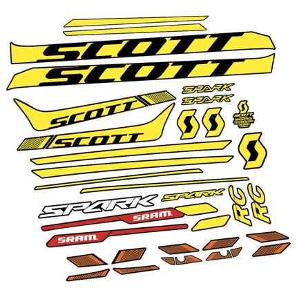 Pegatinas para Cuadro Scott Spark 930 2017 en vinilo adhesivo stickers graphics calcas adesivi autocollants