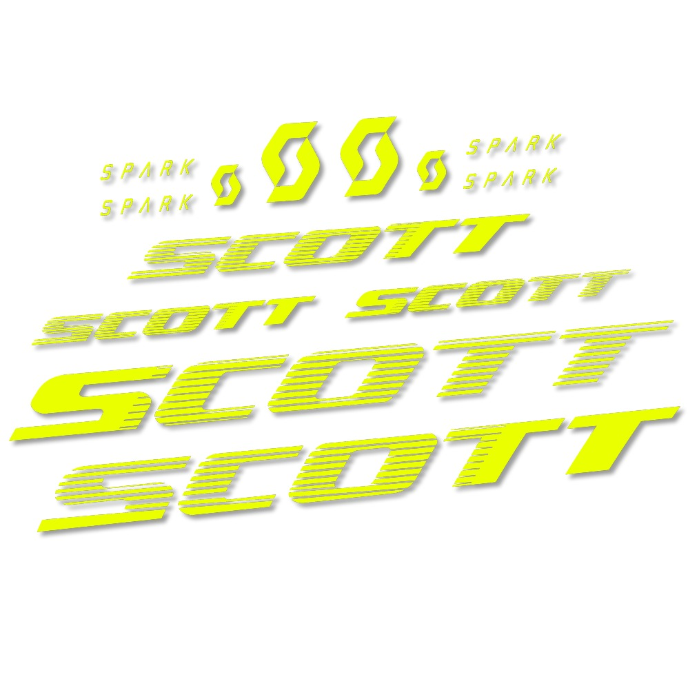 Scott Spark RC 2022 Pegatinas en vinilo adhesivo Cuadro, SIN FONDO (No coincide con letras existentes) (2)