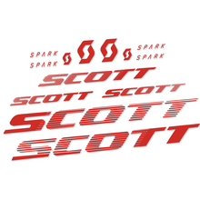 Scott Spark RC 2022 Pegatinas en vinilo adhesivo Cuadro, SIN FONDO (No coincide con letras existentes)