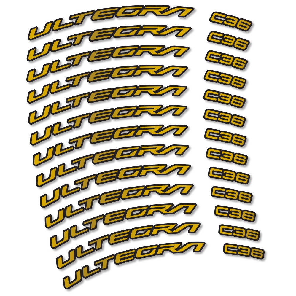 Shimano Ultegra C36 Pegatinas en vinilo adhesivo llantas Carretera perfil 36mm Freno disco (13)