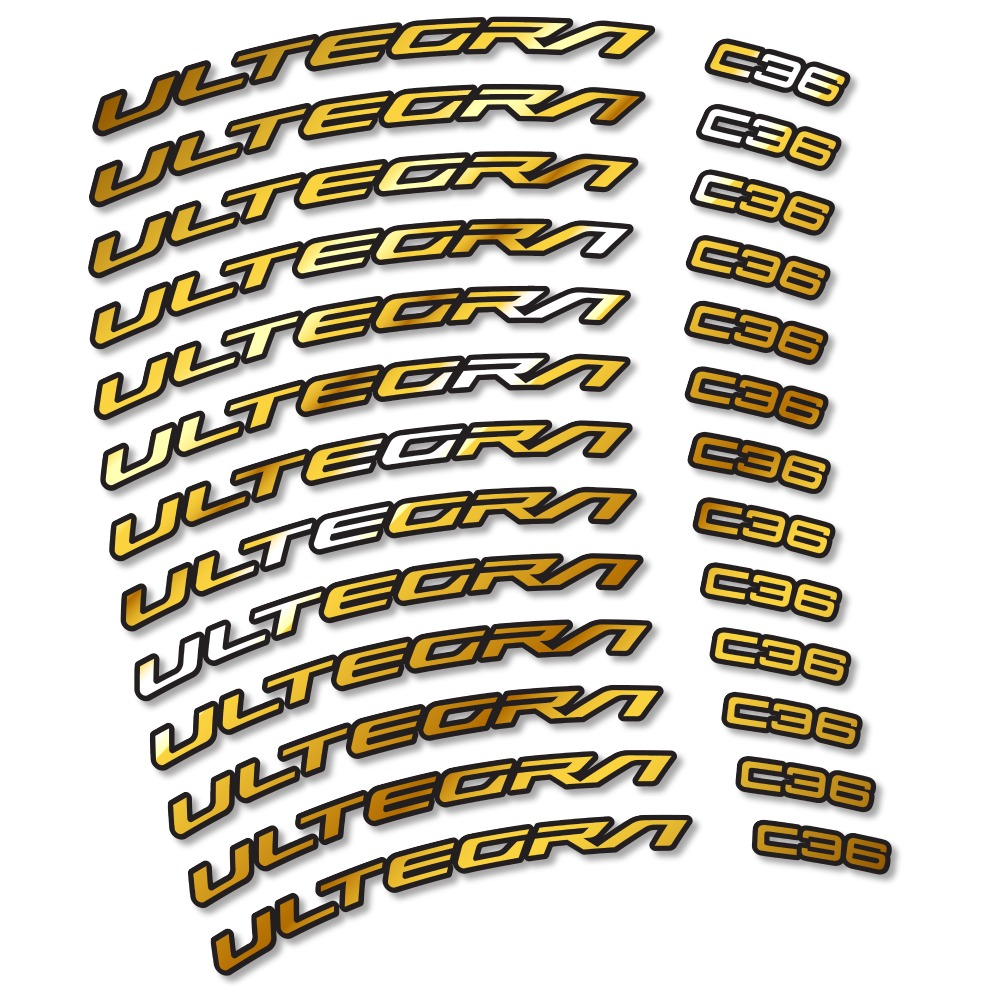 Shimano Ultegra C36 Pegatinas en vinilo adhesivo llantas Carretera perfil 36mm Freno disco (14)