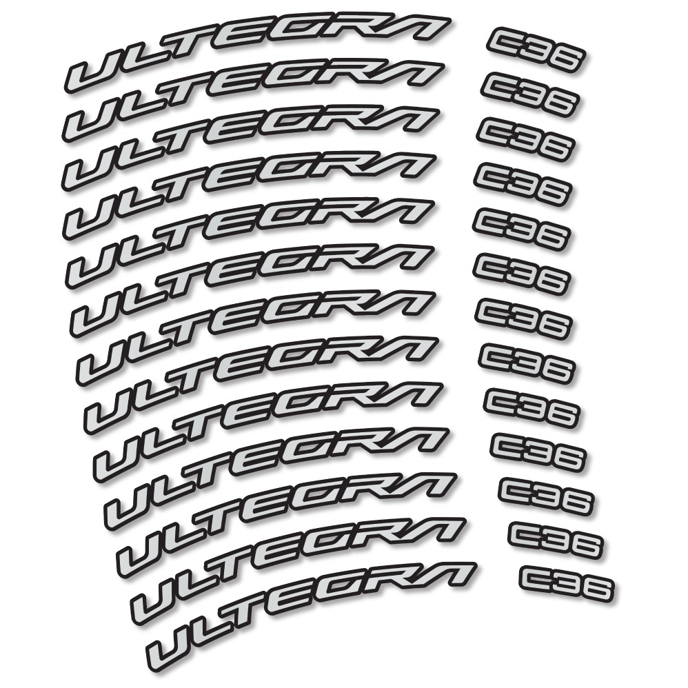Shimano Ultegra C36 Pegatinas en vinilo adhesivo llantas Carretera perfil 36mm Freno disco (15)