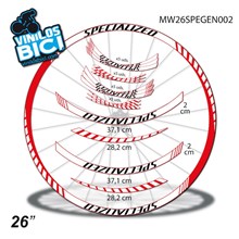 Pegatinas en vinilo adhesivo compatibles con llantas Specialized 26" Vinilos