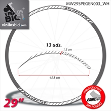 Pegatinas en vinilo adhesivo compatibles con llantas Specialized 29"