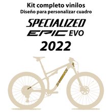 Pegatinas en vinilo adhesivo compatibles con Cuadro Specialized S-Works Epic Evo 2022