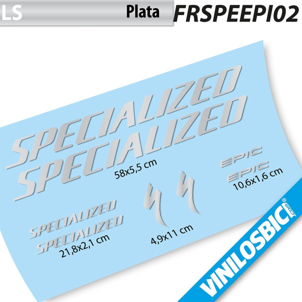 Specialized Epic pegatinas en vinilo adhesivo cuadro (4)