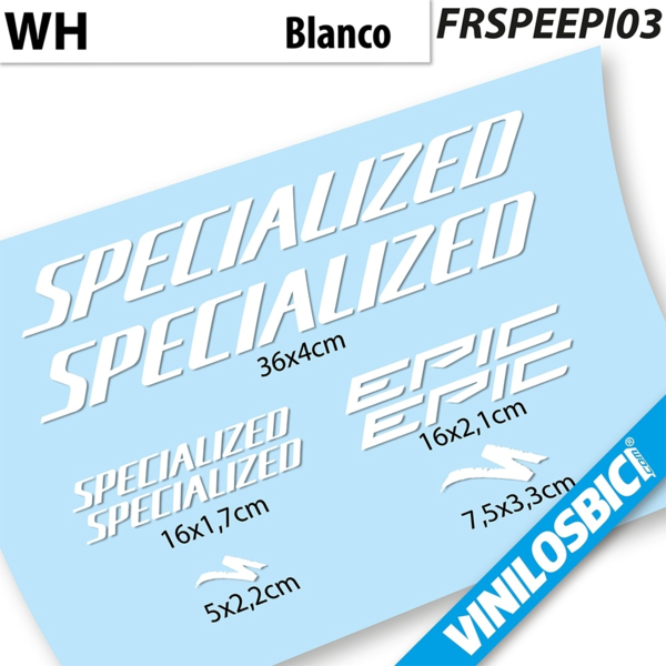 Specialized Epic 2021 pegatinas en vinilo adhesivo cuadro (1)