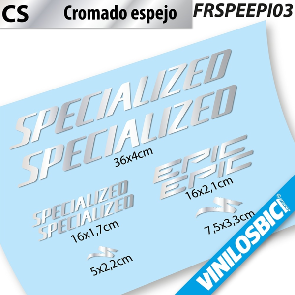 Specialized Epic 2021 pegatinas en vinilo adhesivo cuadro (2)