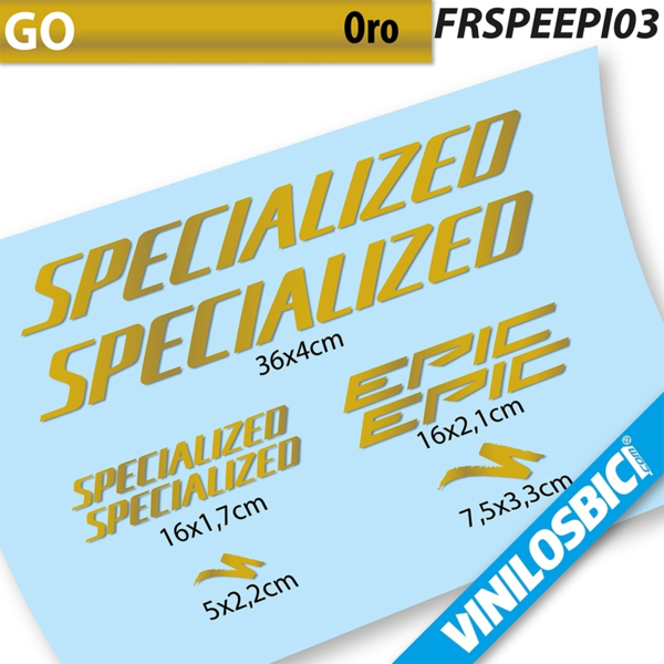 Specialized Epic 2021 pegatinas en vinilo adhesivo cuadro (4)