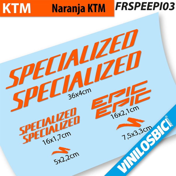 Specialized Epic 2021 pegatinas en vinilo adhesivo cuadro (8)