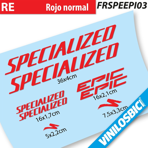 Specialized Epic 2021 pegatinas en vinilo adhesivo cuadro (11)