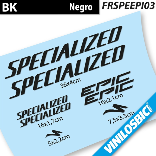 Specialized Epic 2021 pegatinas en vinilo adhesivo cuadro (12)