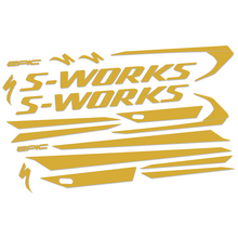 Pegatinas en vinilo adhesivo Compatibles con Cuadro Specialized Epic S-Works 2018, No para colocar sobre letras existentes