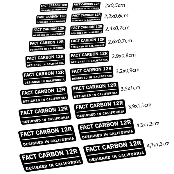 Specialized Fact Carbon 12R Pegatinas en vinilo adhesivo Cuadro