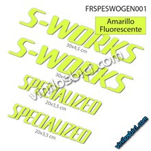 Pegatinas en vinilo adhesivo compatibles con cuadro Specialized S-Works