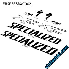 Pegatinas en vinilo adhesivo compatibles con cuadro Specialized FSR XC