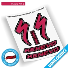 Pegatinas en vinilo adhesivo compatibles con cuadro bici Specialized Kenevo