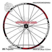 Pegatinas en vinilo adhesivo compatibles con llantas Specialized S-Works 29