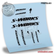 Pegatinas en vinilo adhesivo compatibles con cuadro bici Specialized S-Works