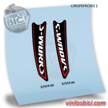 Pegatinas en vinilo adhesivo Compatibles con bielas Specialized S-Works